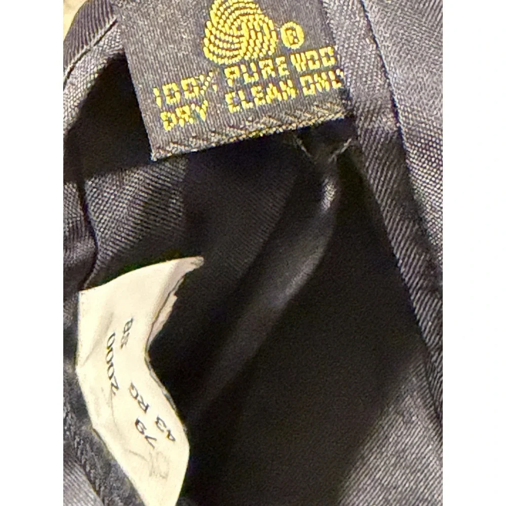 Brooks Brothers Mens 43R Wool Blazer Black With Gold Button Jacket Wedding